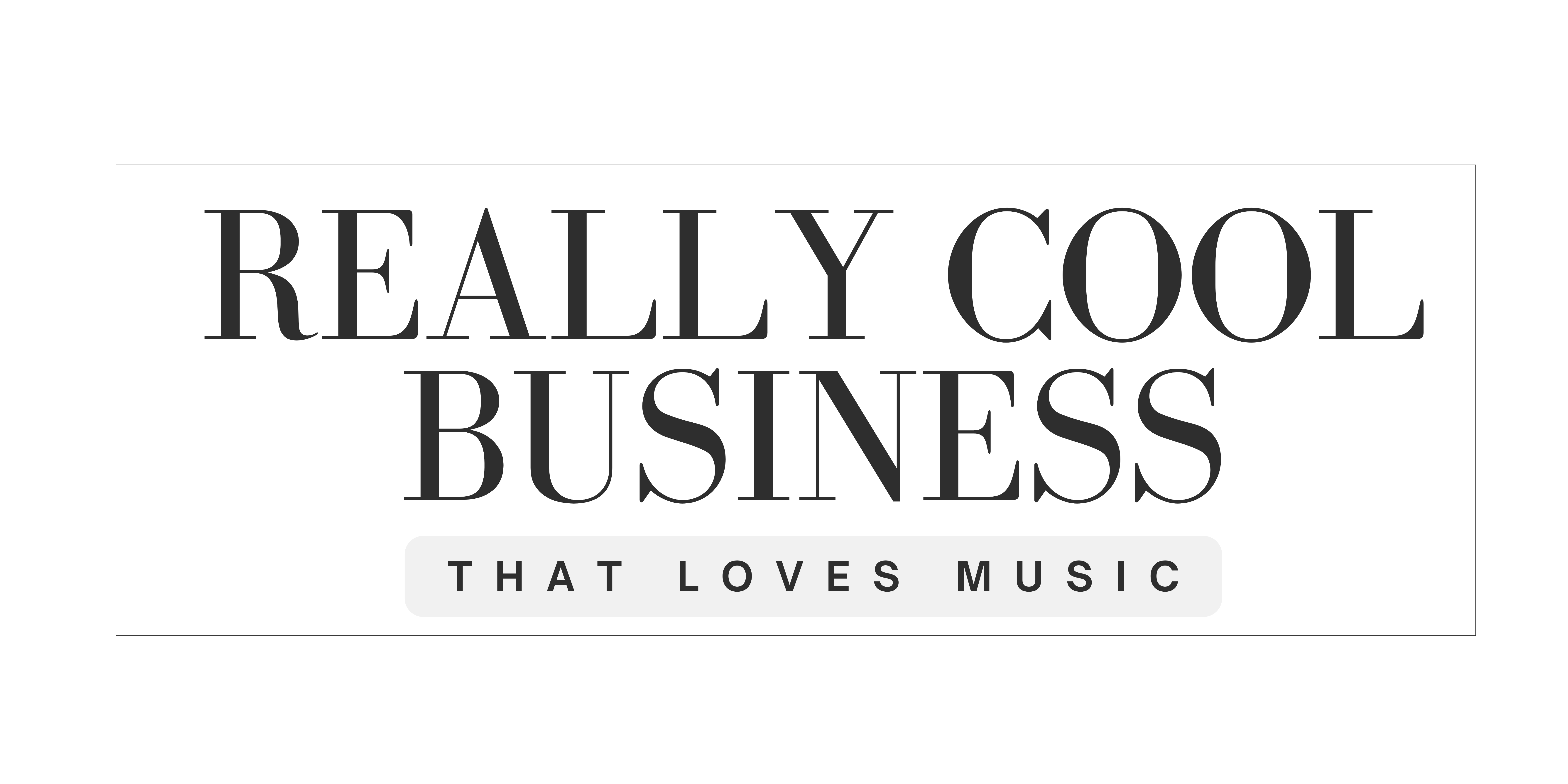Logo for Really Cool Business that likes music